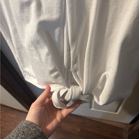 White V-Neck Women's Top - Picture 3 of 4